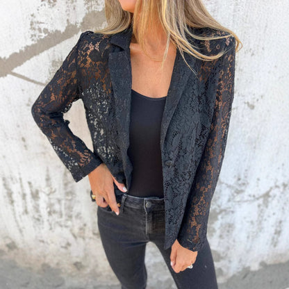 Veste Chemise en Dentelle pour Femme