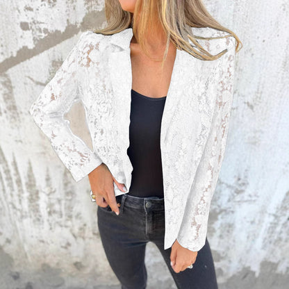Veste Chemise en Dentelle pour Femme