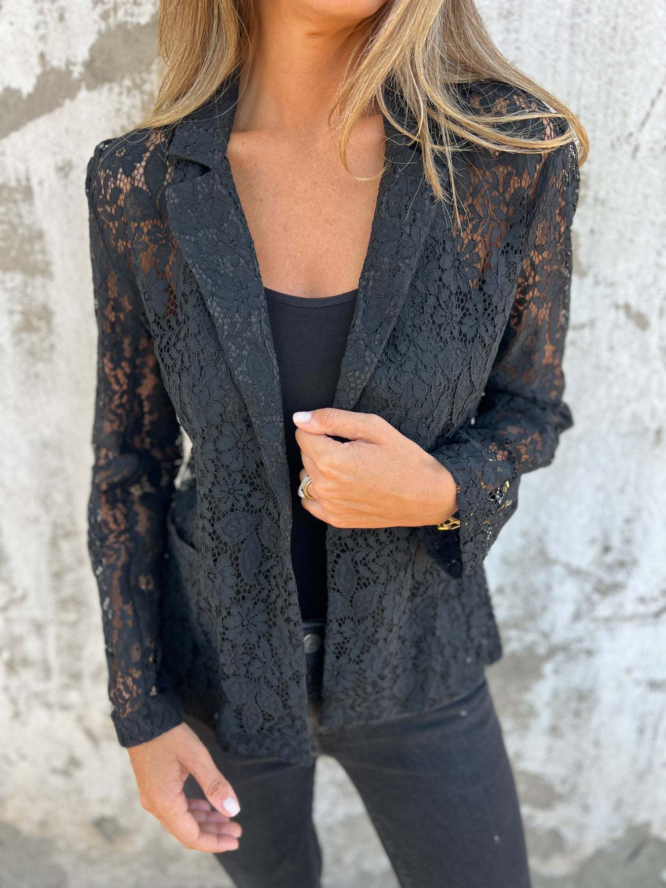 Veste Chemise en Dentelle pour Femme
