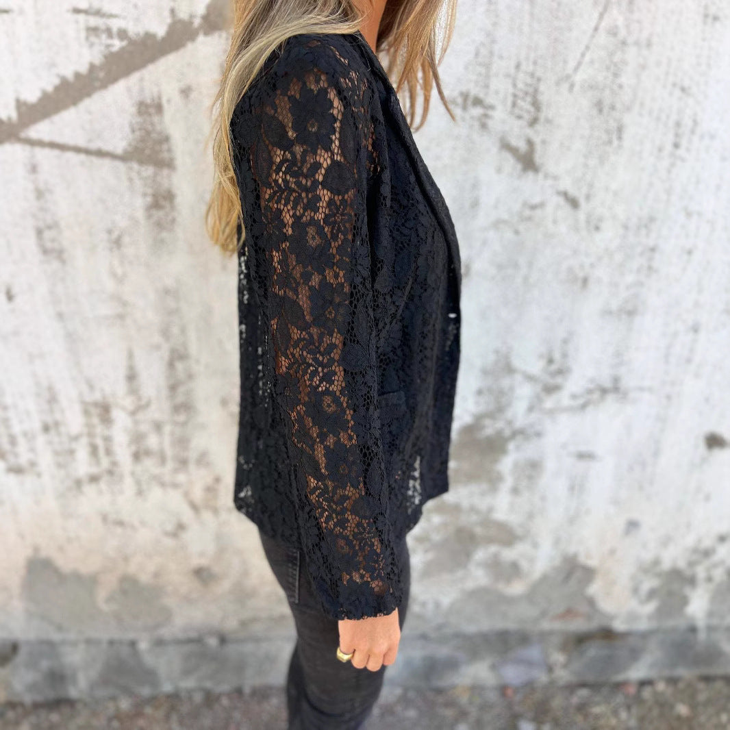 Veste Chemise en Dentelle pour Femme